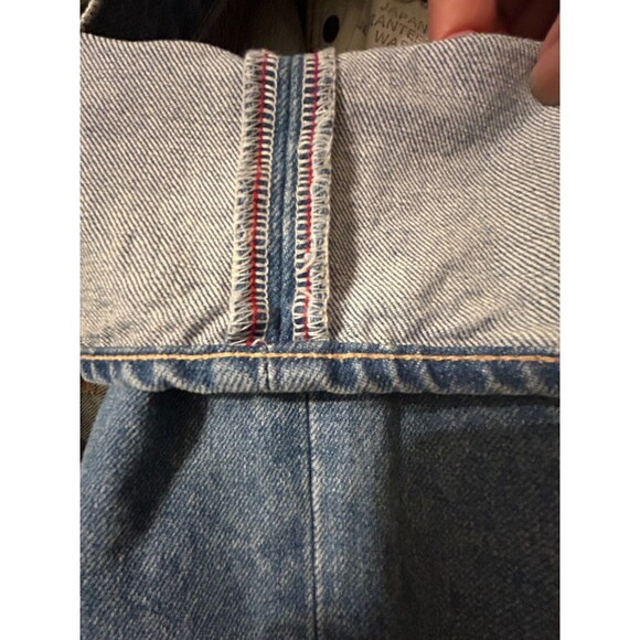 Moussy Vintage Jeans Womens 29 Blue Selvedge Button Fly Slim Leg Ankle Japan - Picture 7 of 10